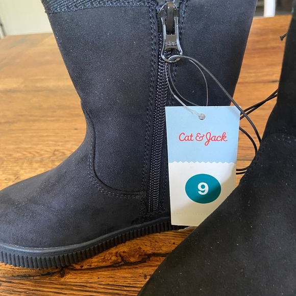 NWT Pip Zipper Toddler Shearling Style Boots - Picture 4 of 7